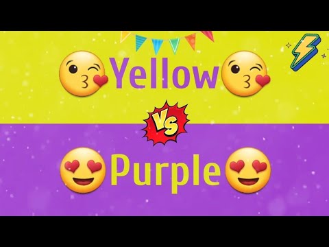 Yellow vs Purple 💛💜 | Yellow dress vs Purple dress