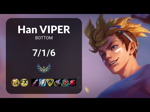 Han Viper Ezreal vs Kai'Sa BOTTOM - KR CHALLENGER Patch 15.5