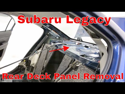 Subaru Legacy deck trim panel Removal