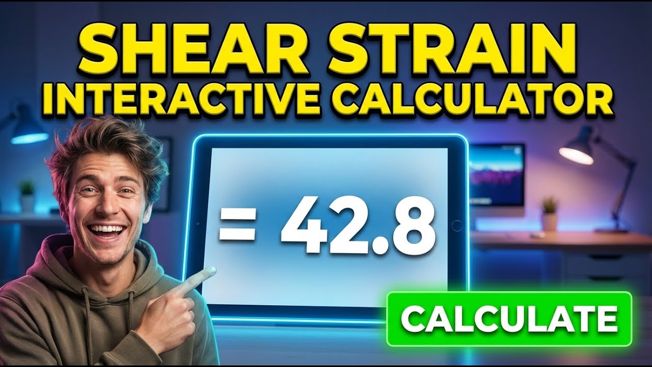 Shear Strain Interactive Calculator