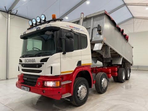 SN64 TZE - Scania P410 8x4 Sleeper Cab Tipper | Law Truck Centre UK