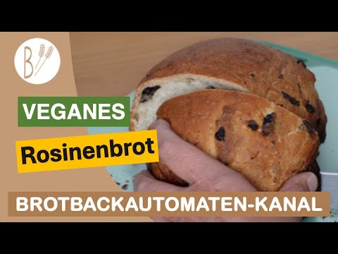 Veganes Rosinenbrot aus dem Brotbackautomaten. Ein Rezept, das du unbedingt nachbacken solltest.
