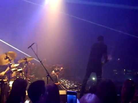 Chuckie spinning, Sunnery partying with champagne on stage - Amazone project 2012