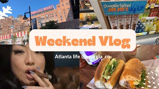 【アメリカ生活】週末Vlog  ディープな🍑アトランタをご紹介😉夜遊び➡️ベルトライン右➡️トレジョー➡️ビューティーショップetc            #ウィッグ #アメリカ生活　#アトランタ