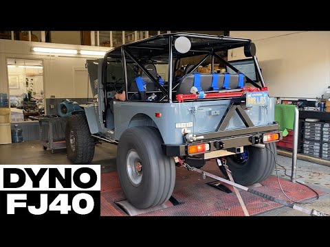 Tim's V8 swapped FJ40 Dyno video