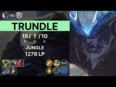 Trundle Jungle vs Viego - 1278 LP Challenger - EUW 15.11