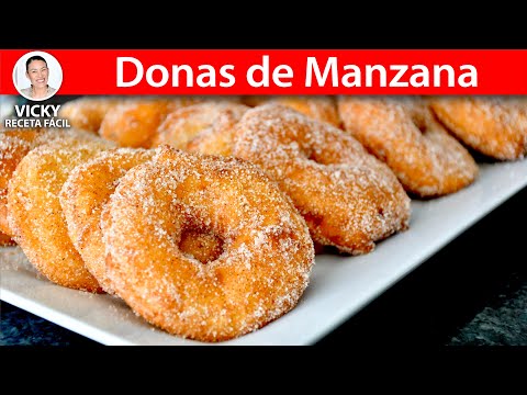 DONAS DE MANZANA 🍩🍎 | #VickyRecetaFacil Video