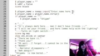 Let's Make a Renpy Game | What's your name | Player Input