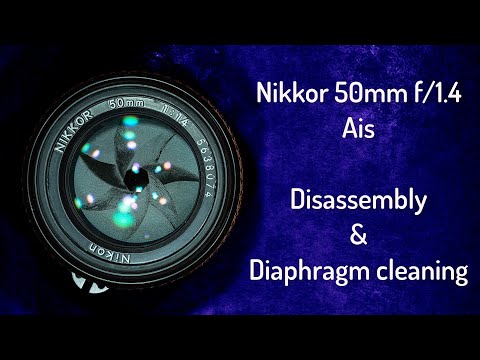 Nikon Nikkor 50mm f/1.4 Ai-s : Oily aperture blades