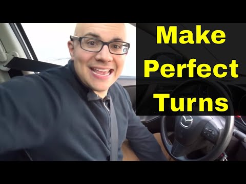 Part of a video titled The Secret To Making Perfect Turns While Driving - YouTube