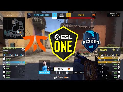 fnatic vs Movistar Riders   ESL One ROAD TO RIO MAJOR  MAP 2 Inferno HIGHLIGHTS   CSGO