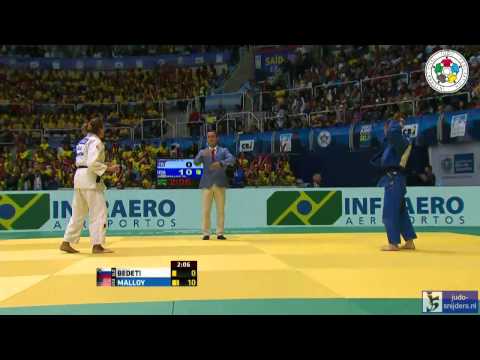 Judo 2013 World Championship Rio de Janeiro: Bedeti (SLO) - Malloy (USA) [-57kg] semi-final