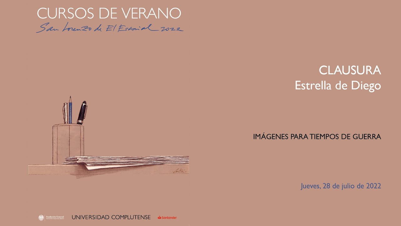 Clausura de los Cursos de Verano de la UCM de San Lorenzo del El Escorial.