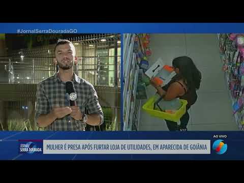 Mulher é presa após furtar loja de utilidades, em Aparecida de Goiânia