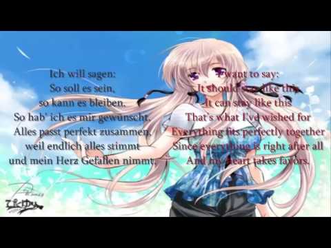 Nightcore So Soll Es Bleiben (Lyrics Englisch/Deutsch)