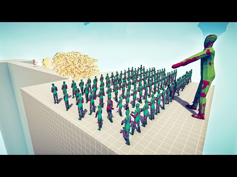 100x ZOMBIE + GIANT vs EVERY GOD - Totally Accurate Battle Simulator TABS