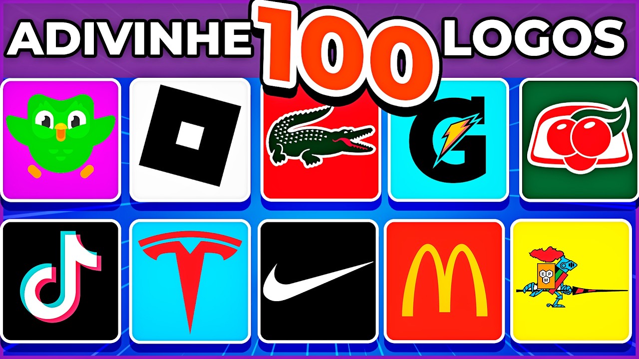 🐵 ADIVINHE 100 MARCAS PELOS LOGOS | logos famosos 🌐. Quantos você consegue acertar? #macaquiz