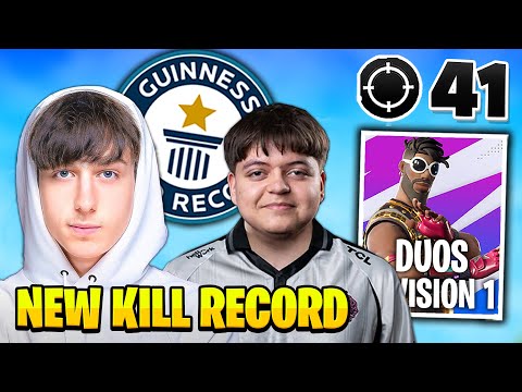 PeterBot Goes for 41 BOMBS & BREAKS NEW KILL RECORD in FNCS Duos DIVISION 1