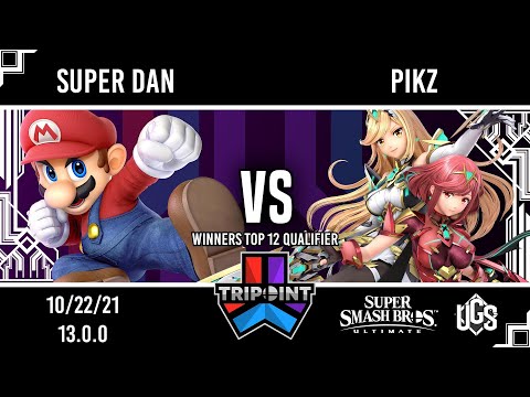 Tripoint Smash Ultimate 117 - Winners top 12 Qualifier - Super Dan(Mario) Vs. Pikz(Pyra and Mythra)