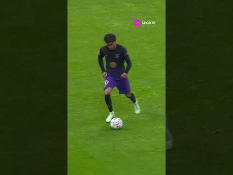 YAMAL TEM GPS NO PÉ? QUE ASSISTÊNCIA ABSURDA PRO GOL DO BARCELONA CONTRA O GALA NA CHAMPIONS #shorts