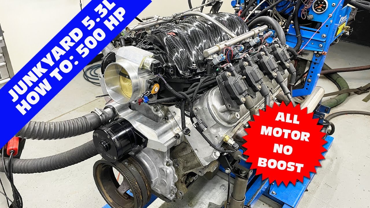 HOW TO: THE ULTIMATE 510-HP, ALL MOTOR JUNKYARD 5.3L BUILD.  STEP BY STEP BUILD & FULL DYNO RESULTS