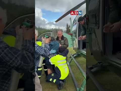 Carabineros concreta exitoso rescate aéreo de una adulta mayor