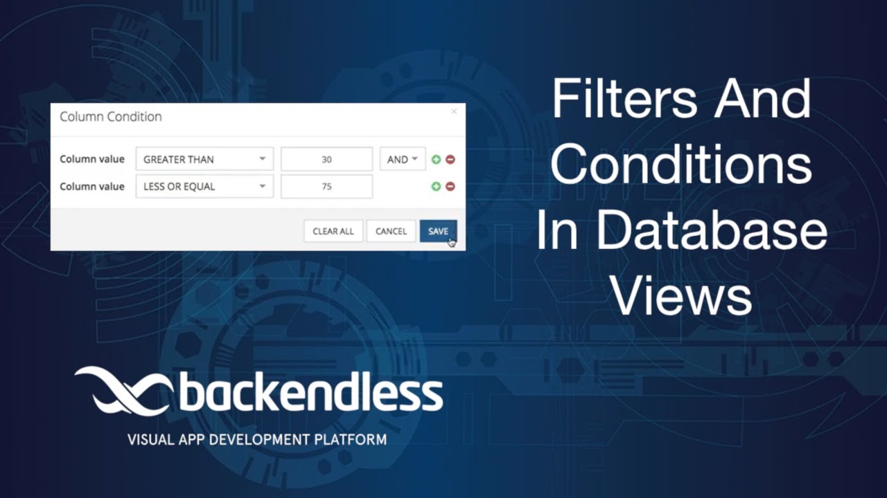 Filtered and conditional data in Database Views