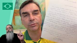 FLÁVIO lê CARTA de JAIR BOLSONARO designando-o como PORTA-VOZ, pedindo UNIÃO e FOCO