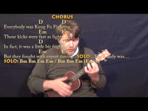 Kung Fu Fighting (Carl Douglas) Ukulele Cover Lesson with Chords/Lyrics