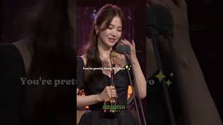 Download lagu Song Hye kyo got very emotional after winning Daesang for 'The Glory' but audience didn't let her be mp3 Download lagu Song Hye kyo got very emotional after winning Daesang for 'The Glory' but audience didn't let her be mp3