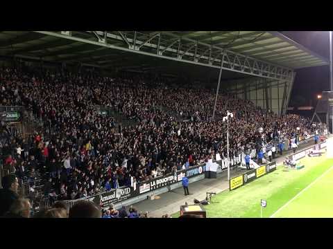 Clapping fin de match ANGERS SCO contre MONTPELLIER HSC Ligue 1 2016/2017 kop french football