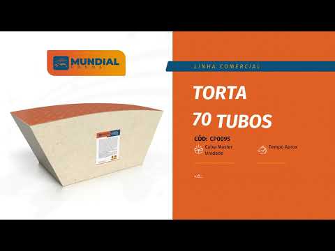 CP0095 - TORTA 70 TUBOS - Mundial Fogos