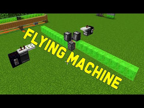 Flying Machine Minecraft 1.20 | How to Make a 2-way Slime Block Flying Machine