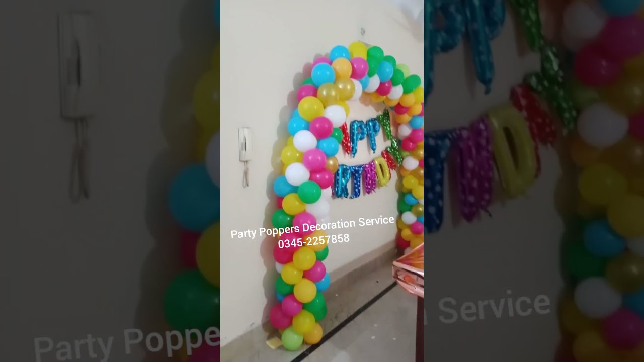 Multi Colors balloons Birthday Decoration, Balloons Decor