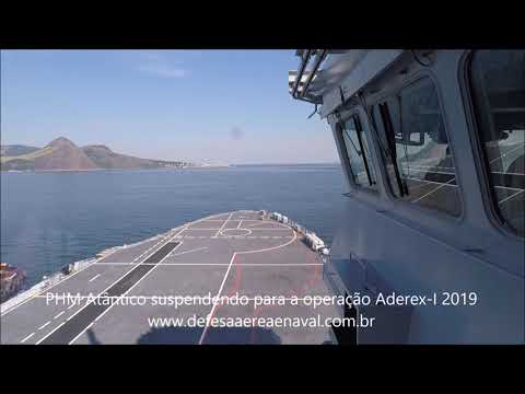 Time lapse  do PHM Atlântico  suspendendo para o exercício Aderex-1 2019