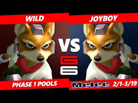 Genesis 6 SSBM - Wild (Fox) VS JoyBoy (Fox) Smash Melee Pools
