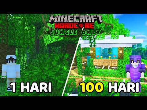 100 Days In Hardcore Minecraft But Jungle Only!