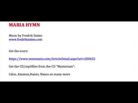 Mariahymn by Fredrik Sixten
