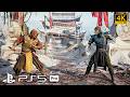 PS5 PRO Mortal Kombat II Movie Scorpian VS Sub Zero VS Johnny Cage VS Kitana Gameplay 4K60 FPS
