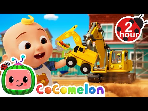 JJ Takes a Ride in an Excavator! | 2 HOURS | CoComelon Kids Songs & Nursery Rhymes