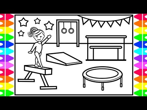 Gymnastics Coloring Pages