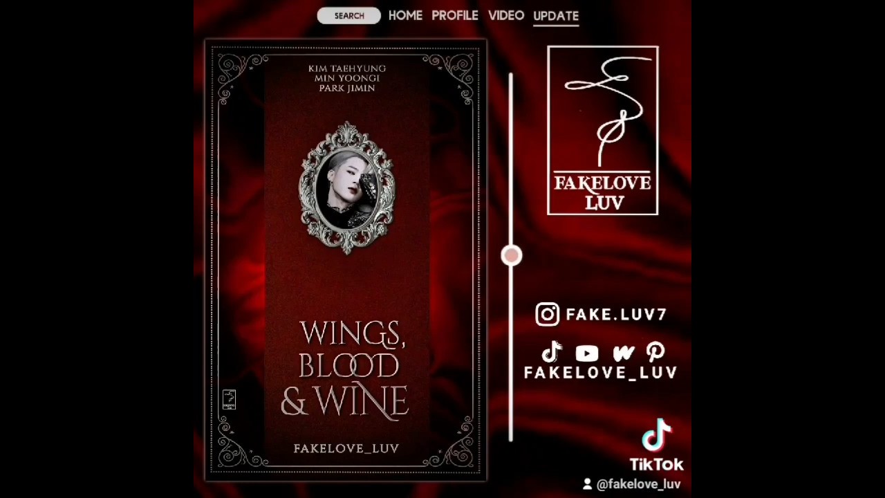 🔥Speed Short Capa Wattpad [Wings, Blood & Wine] 🍷  fakelove_luv