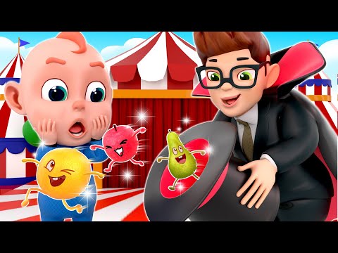 Colorful Fruits Song | Baby Learn Colors + Wheels On The Bus | Rosoo Nursery Rhymes & Kids Songs