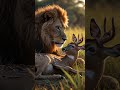 Lion And Deer Lion Deer Friendship Shorts