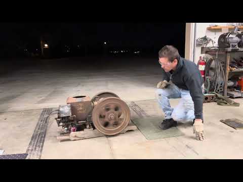 Stover hit & miss engine first start in decades