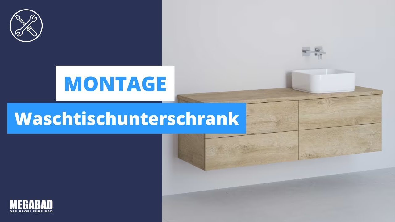 Aufbau und Montage eines Architekt Waschtischunterschranks (Beispielvideo)
