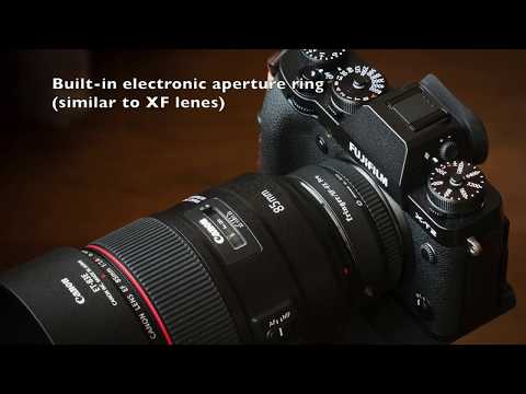 Fringer EF-FX Pro II Adapter for Canon EF Mount and Fujifilm X Mount with Built-In Aperture Ring