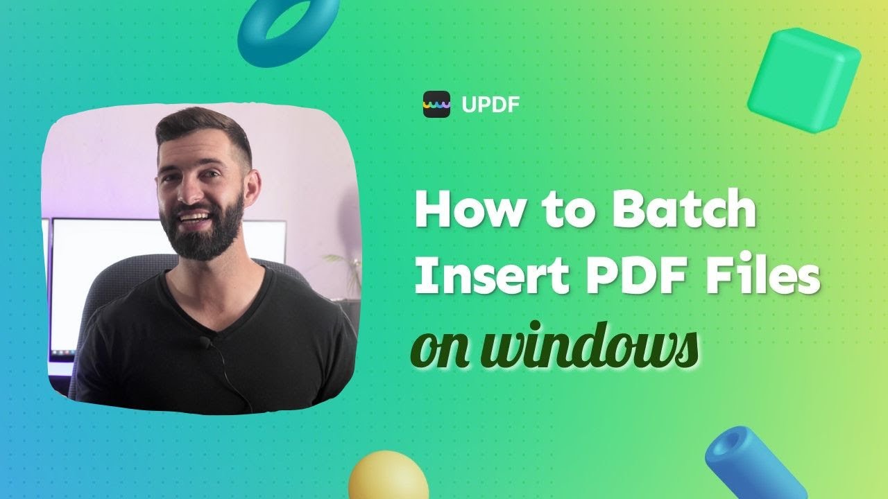 How to Batch Insert PDF Files on Windows