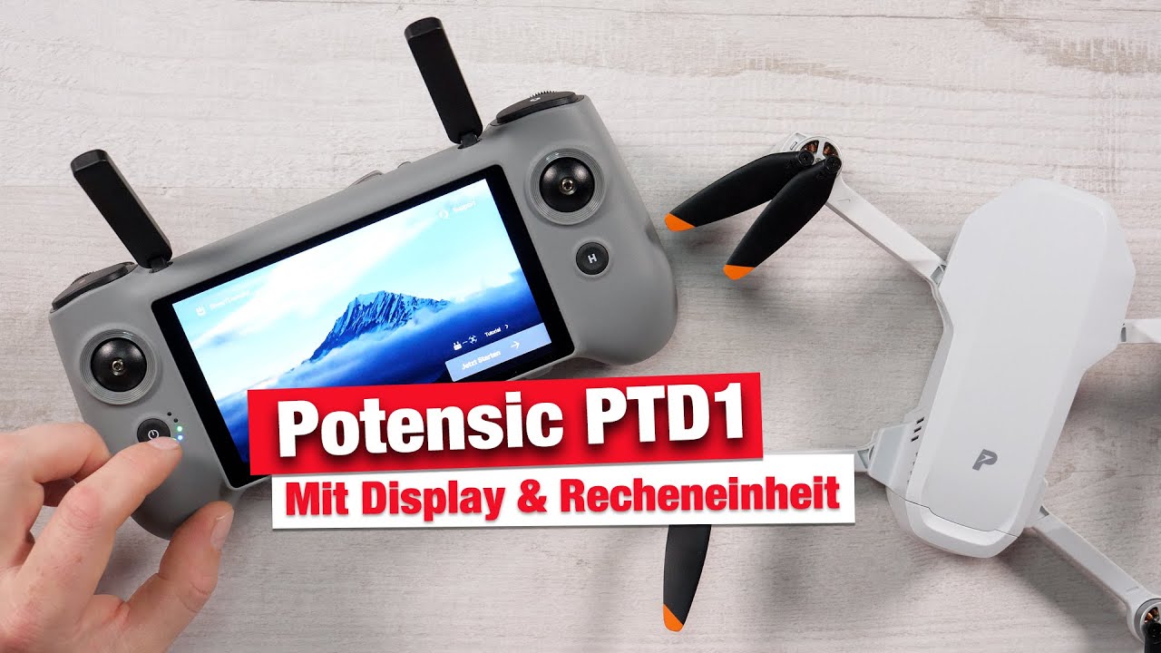 Potensic PTD 1- Fernsteuerung mit 5,5 Zoll Display für die ATOM 2 Drohne  // inkl. Testflug