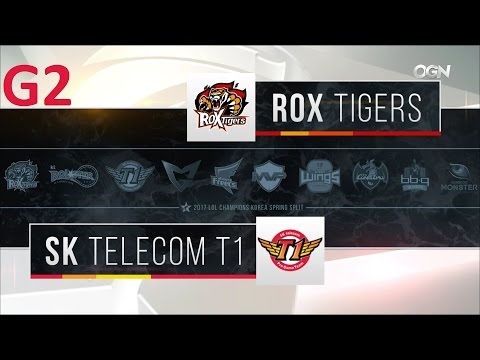 ROX vs SKT Game 2 Highlights - 2017 LCK SPRING SPLIT